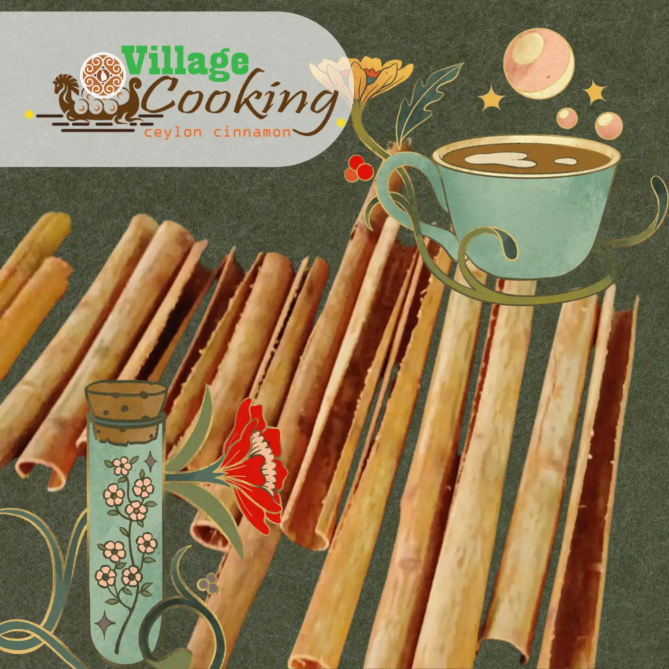 Premium ALBA Grade True Ceylon Cinnamon Powder – 100g (3.5oz) Seal 6 Bottles Pack |Handmade in Sri Lanka | Village Cooking Ceylon - Image 4