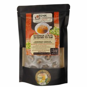 Premium Handmade Ceylon Mandarin Tea Balls 50g (1.76 oz) – 11 Tea Balls | Village Cooking Ceylon